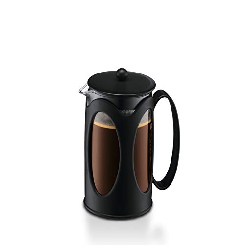 BODUM Kenya French Press Coffee Maker, 4-Cup, Black C3117