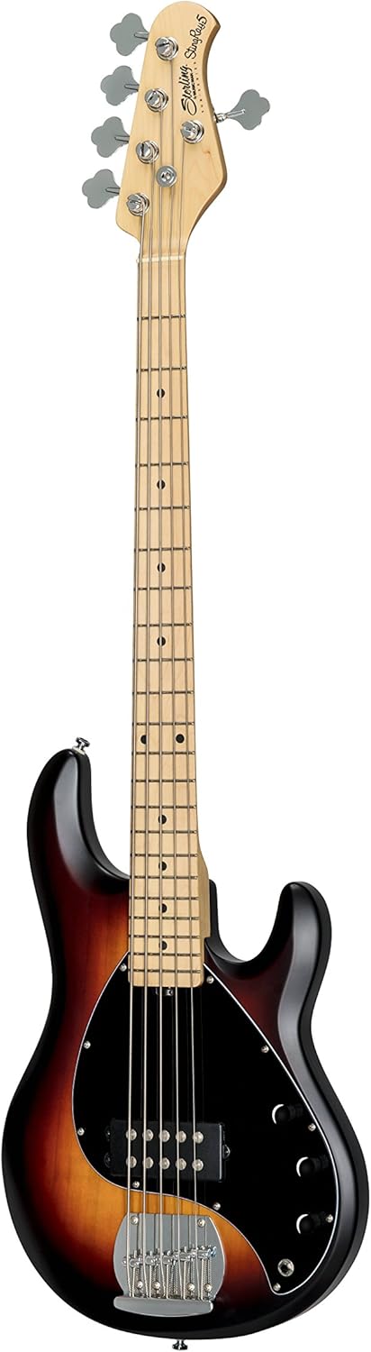 Sterling by Music Man StingRay Ray5 Bass Guitar, 5-String, Vintage Sunburst Satin Y120578
