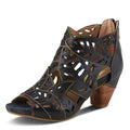 Spring Step L'Artiste Icon Sandals for Women - Ladies Casual Flats Platform Sandal - Hand Painting Summer Shoes for Womens