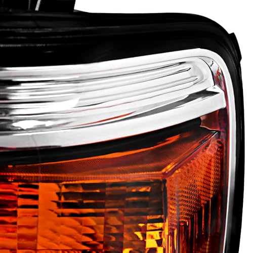 SPEC-D TUNING Black Housing Clear Lens Halo Projector Headlights for Chevy Silverado 1500 2500HD 3500HD X902044