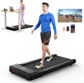 SupeRun Walking Pad, Under Desk Treadmill, 3 in 1 Portable Treadmill with Remote Control LED Display, 2.5 HP Quiet Walking Jogging Machine for Office Home Use, 300 Lbs Capacity