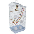 Bird Cage 39 inch Accessories with Bird Stand Medium Roof Top Large Flight cage for Small Cockatiel Canary Parrot Parakeet Conure Finches Budgie Lovebirds Pet Toy