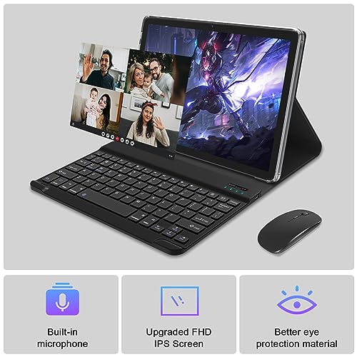 Android 13 Tablet 10 Inch 128GB ROM 16GB RAM with Keyboard V90155