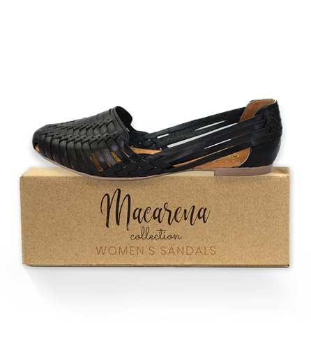 Macarena Collection Women's Leather Huarache Sandals Handmade F67404