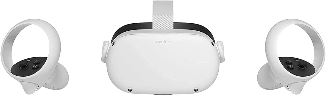 Oculus Quest 2 128GB VR Gaming Headset with Silicone Face Covers (Renewed) M824500