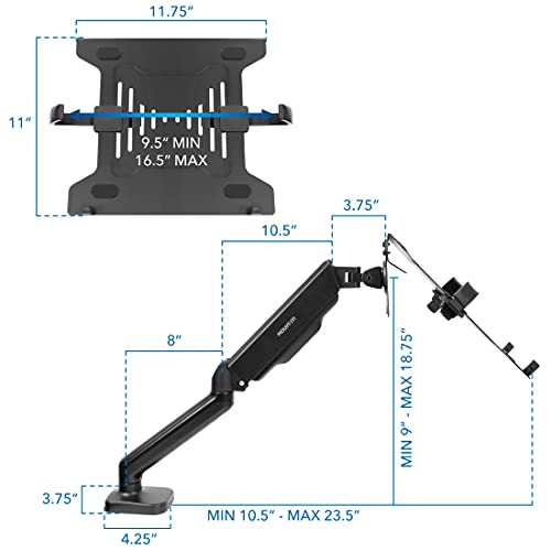 Mount-It! Full Motion Laptop and Monitor Desk Stand with VESA Mount F231