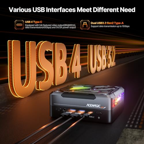 ACEMAGIC Mini PC N95 8GB LPDDR5 256GB SSD Dual Gigabit Ethernet L272401
