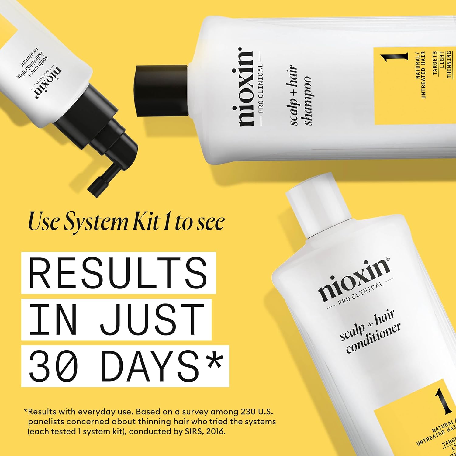 Nioxin System 1 Shampoo & Conditioner Prepack, 33.8 fl oz F289