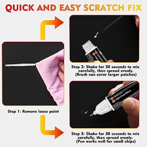 Touch Up Paint Pen for Cars, Scratch Repair, 0.4oz Black F95605
