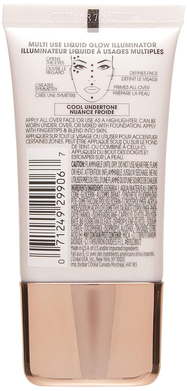 L’Oréal Paris True Match Liquid Glow Illuminator, Ice, 0.67 fl oz Y8273