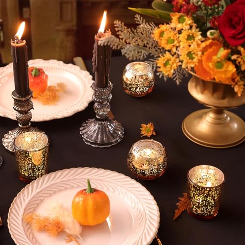 Volens Gold Party Decorations 72pcs Mercury Glass Candle Holders E469704