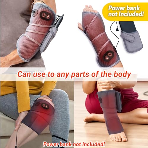 Heating Pad Arm Wrap 39in Cordless USB Heated Brace for Wrist Elbow Knee S136083