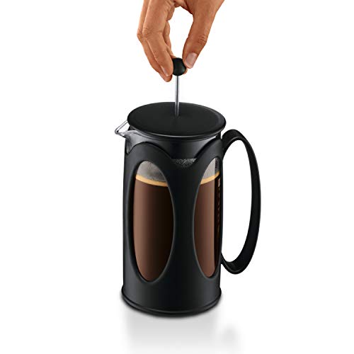 BODUM Kenya French Press Coffee Maker, 4-Cup, Black C3117