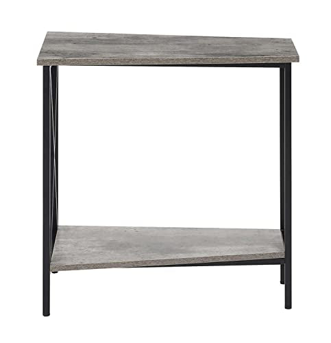 Tucson Wedge End Table, Faux Birch / Black L6387