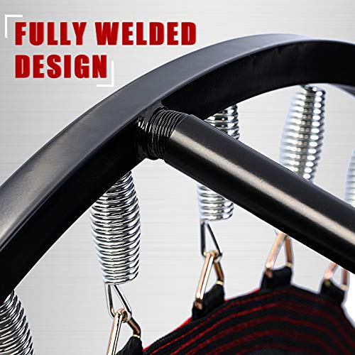 40" Folding Mini Rebounder Trampoline with Handle, 330lbs Max Load K2110