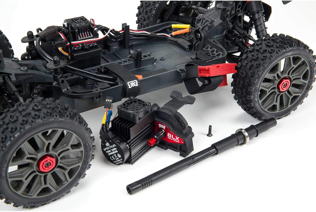 ARRMA 1/8 Typhon 4X4 V3 3S BLX Brushless Buggy RC Truck RTR, Red E199679