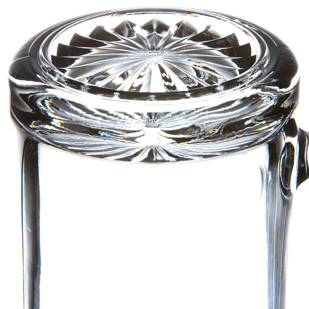 7" Tall 16 oz Clear Glass Stein Mug Y98453