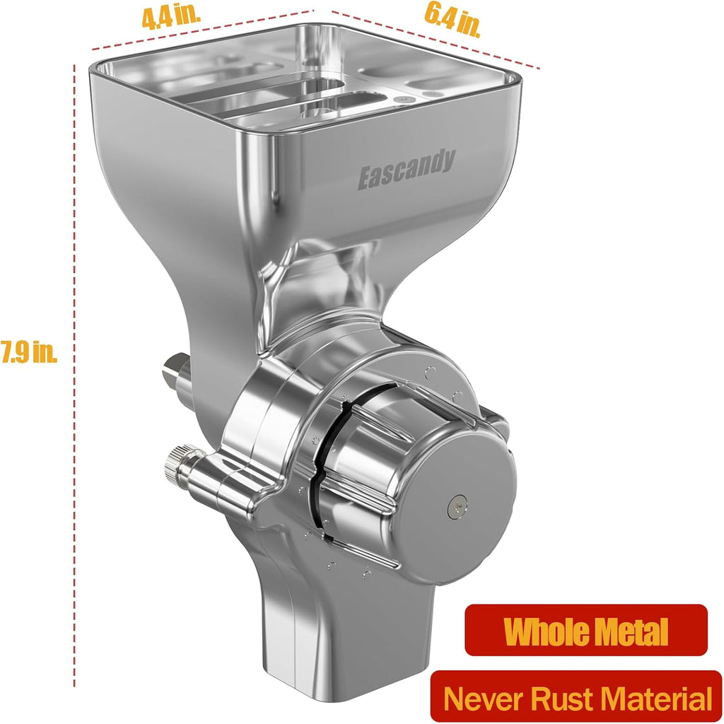 Grain Mill Attachment for KitchenAid Stand Mixer, 12-Level Adjustable, All Metal Z665