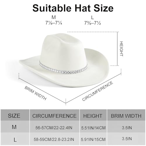 Women's Suede Western Cowgirl Hat with Wide Brim S6037