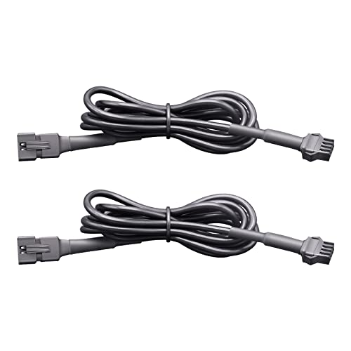 Rock Light Extension Wire 2 PCS, 47 Inch 4 Pin LED Extension Cable with Interface, LED Light Extension Cable for Cars Motorcycle Trucks UTV ATV SUV Rock Lights