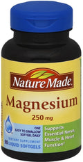 6 Pack - Nature Made Magnesium 250 mg Liquid Softgels 90 ea