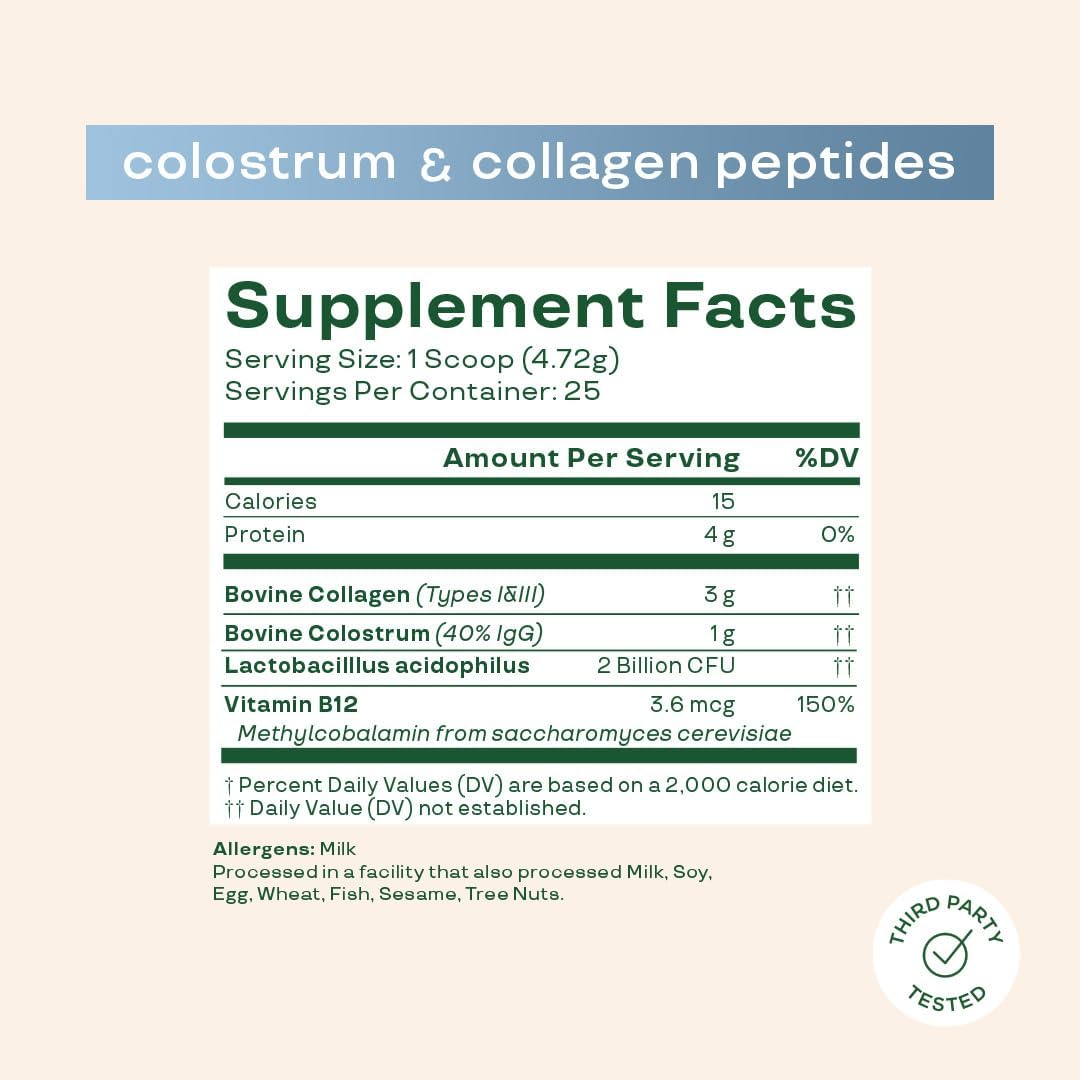 Bloom Nutrition Superfood Greens Powder with Probiotics, Berry + Bovine Colostrum F15806