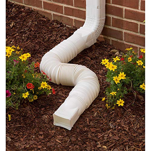 Black Flexible Downspout Extension Gutter Connector, 25-55 inches K121891