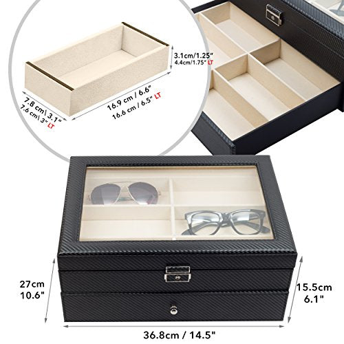 Large Eyeglass Sunglass Display Case Storage Box P23824