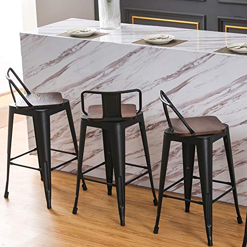 Andeworld 30 Inch Swivel Bar Stools Set of 4 Counter Height Industrial Metal N1695