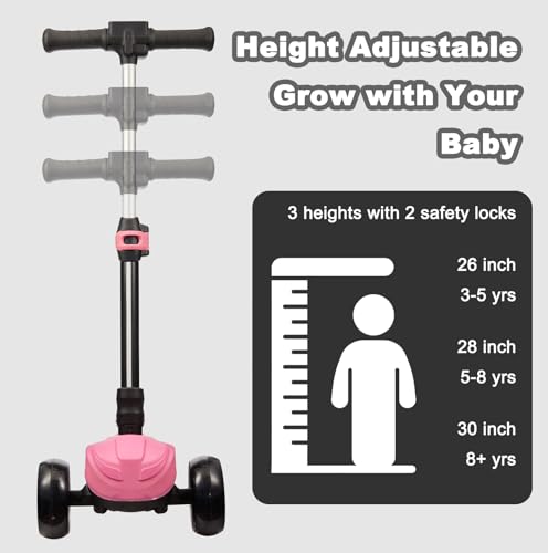3 Wheel Electric Scooter for Kids Ages 3-8, LED Display, Folding Z64684