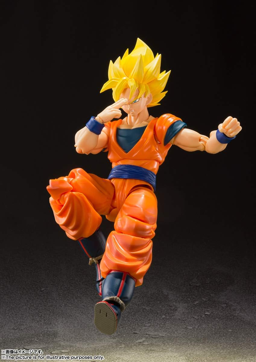 TAMASHII NATIONS Dragon Ball Z Super Saiyan Full Power Son Goku S.H.Figuarts Action Figure P6155