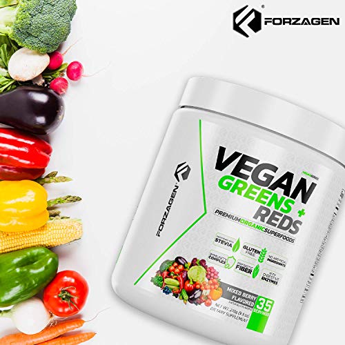 Forzagen Vegan Greens & Reds Superfood Powder, 35 Servings T46144