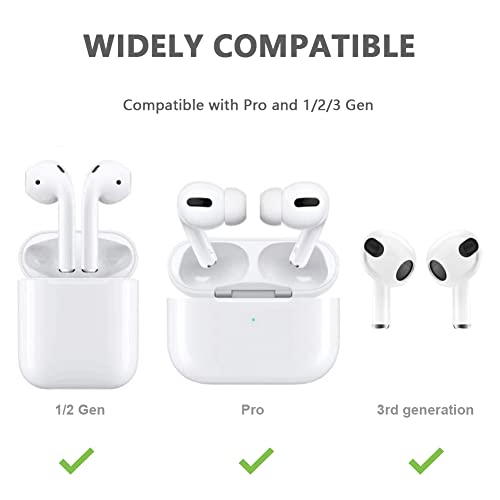 Ear Hooks Compatible with AirPods Pro 2nd Gen & AirPods 3 2 1 Gen, Transparent E64206