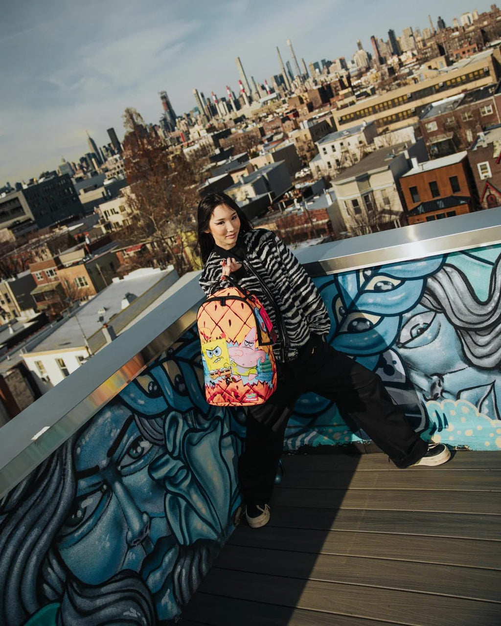 SPRAYGROUND DON'T MESS WITH THE SPONGEBOB DLXSR Backpack L862