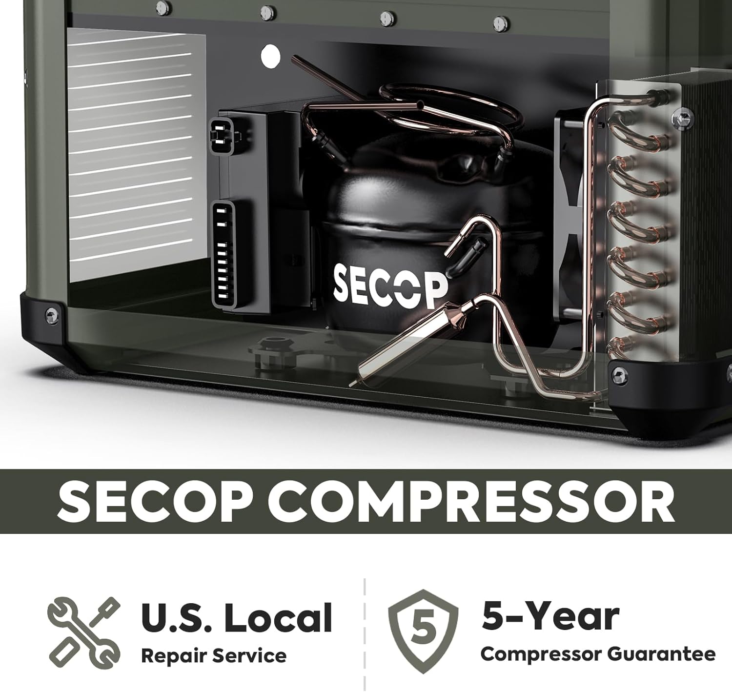 ICECO VL75ProD Portable Refrigerator, Dual Zone 12V Car Fridge Freezer V422021