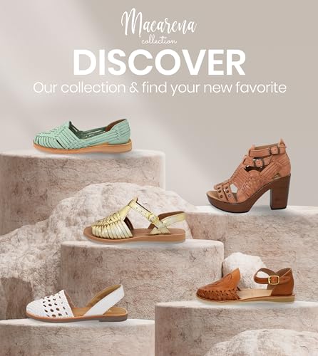 Macarena Collection Women's Leather Huarache Sandals Handmade F67404