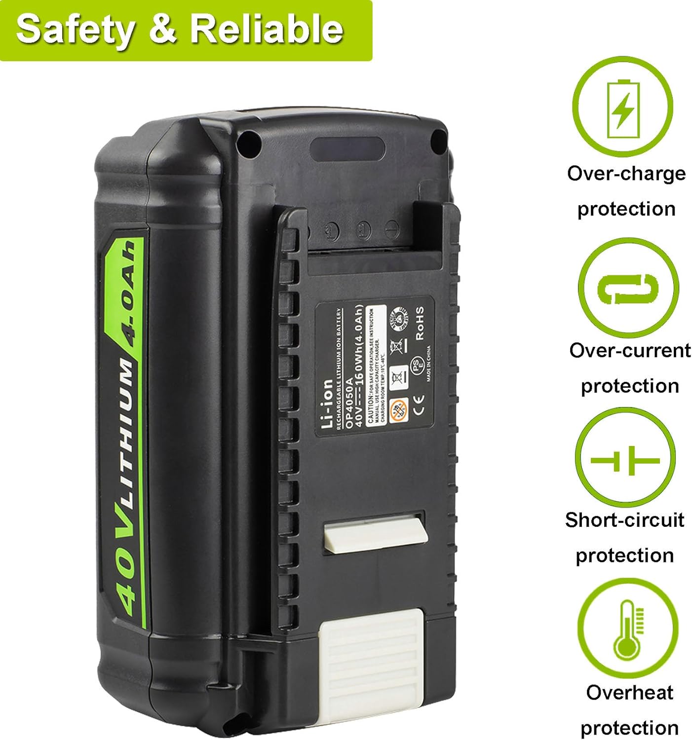 Ryobi 40V 4.0Ah Replacement Lithium Ion Battery Y23497