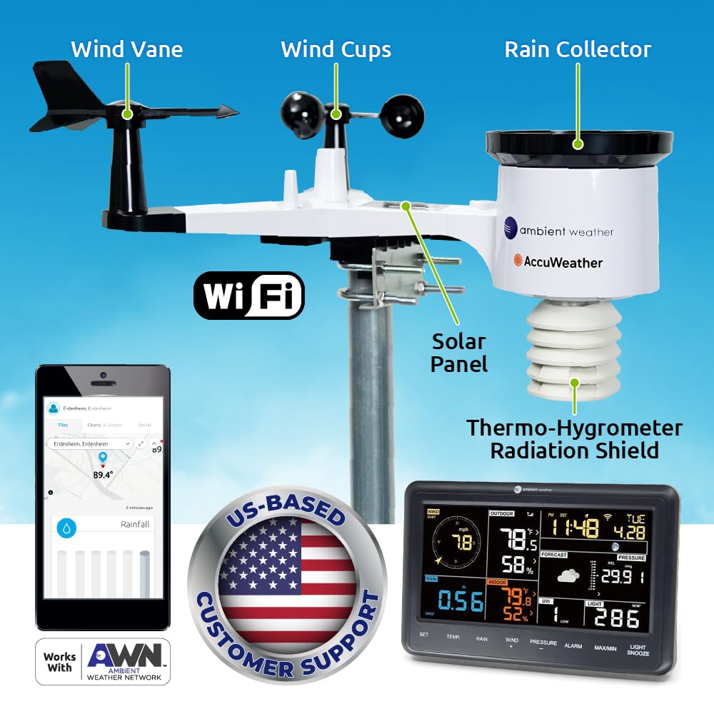 Ambient Weather WS-2902 Wi-Fi Weather Station H856