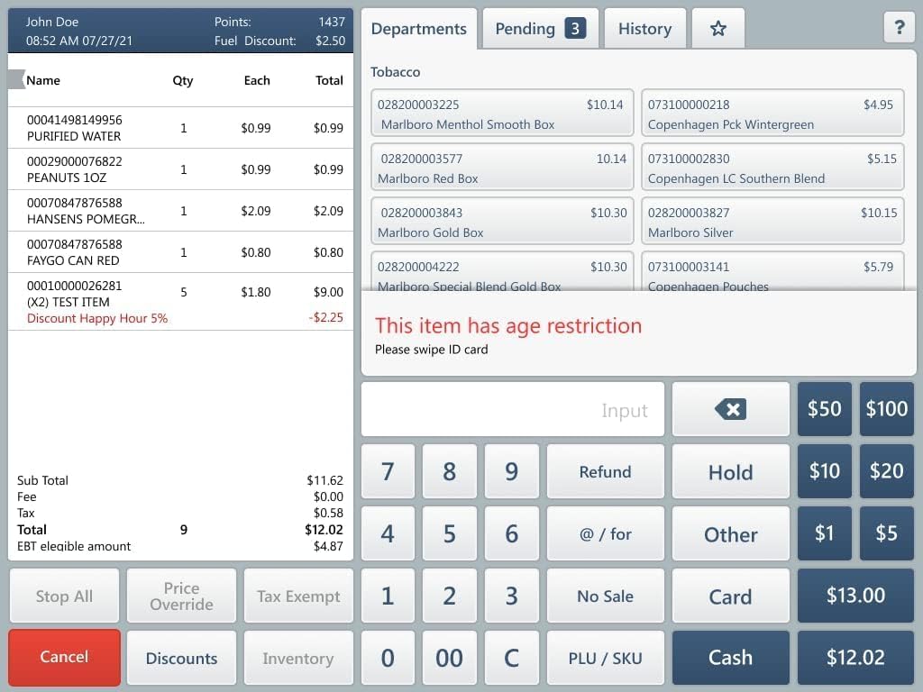 SmartPOS-129 Professional Cash Register POS System Bundle W75269