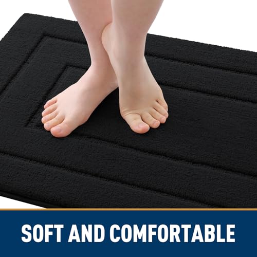 smiry Dog Door Mat for Muddy Paws Indoor Entrance, Washable Low-Profile Doormat, Grey 36x24 Inches K88529