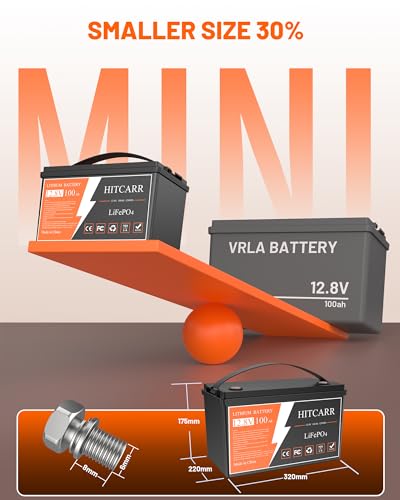 12V 100Ah LiFePO4 Battery with BMS for Solar, Marine, RV B6772