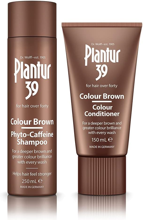Plantur 39 Phyto-Caffeine Shampoo and Conditioner Set for Colored, Stressed Hair - 8.45 fl oz and 5.07 fl oz