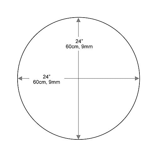 22" Round Tempered Glass Table Top, 3/8" Thick M257