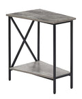 Convenience Concepts Tucson Wedge End Table, Faux Birch / Black