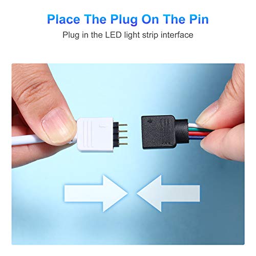 4 Pin RGB LED Strip Extension Cable Jumper Kit for 5050 3528 Z58669