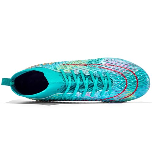 GEXECEUSS Soccer Cleats for Men Women Turf Football Shoes Breathable Lightweight Q4724