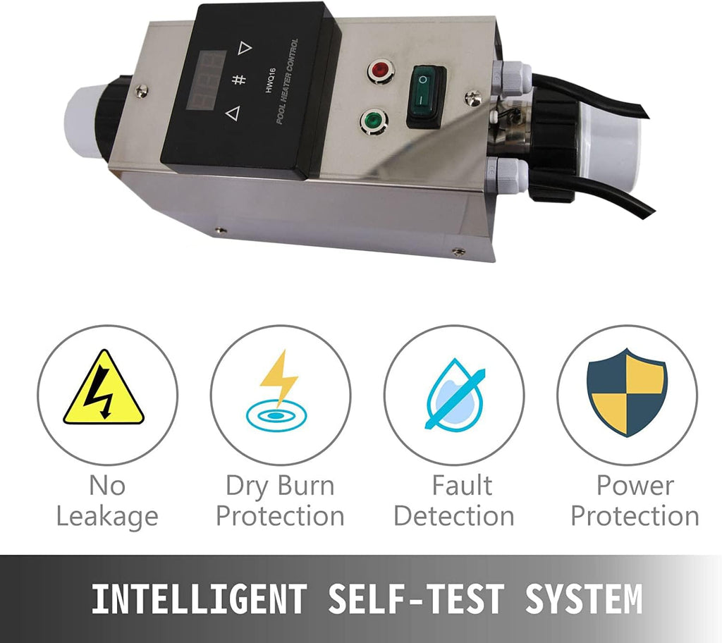 Swimming Pool Heat Pump 12000BTU/hr for Above Ground Pools, 110V F9475