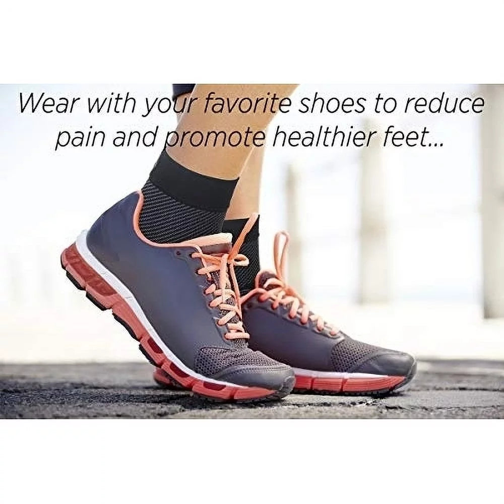 OrthoSleeve FS6 Compression Foot Sleeve for Plantar Fasciitis, One Pair B804