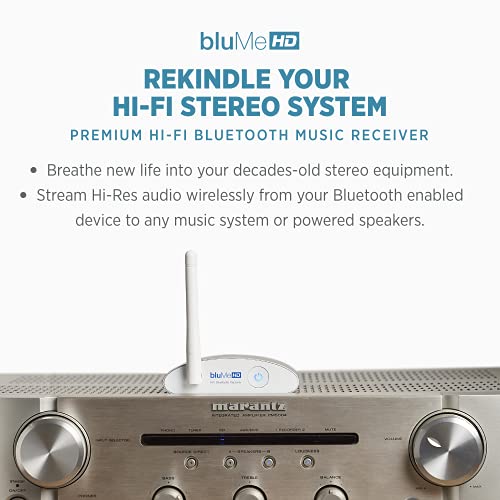 Auris Blume HD Long Range Bluetooth 5.0 Music Receiver with AptX HD for Home Stereo G52500