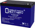 Mighty Max Battery 12V 100AH Gel Battery Replacement for Rec Solar Solar Panels